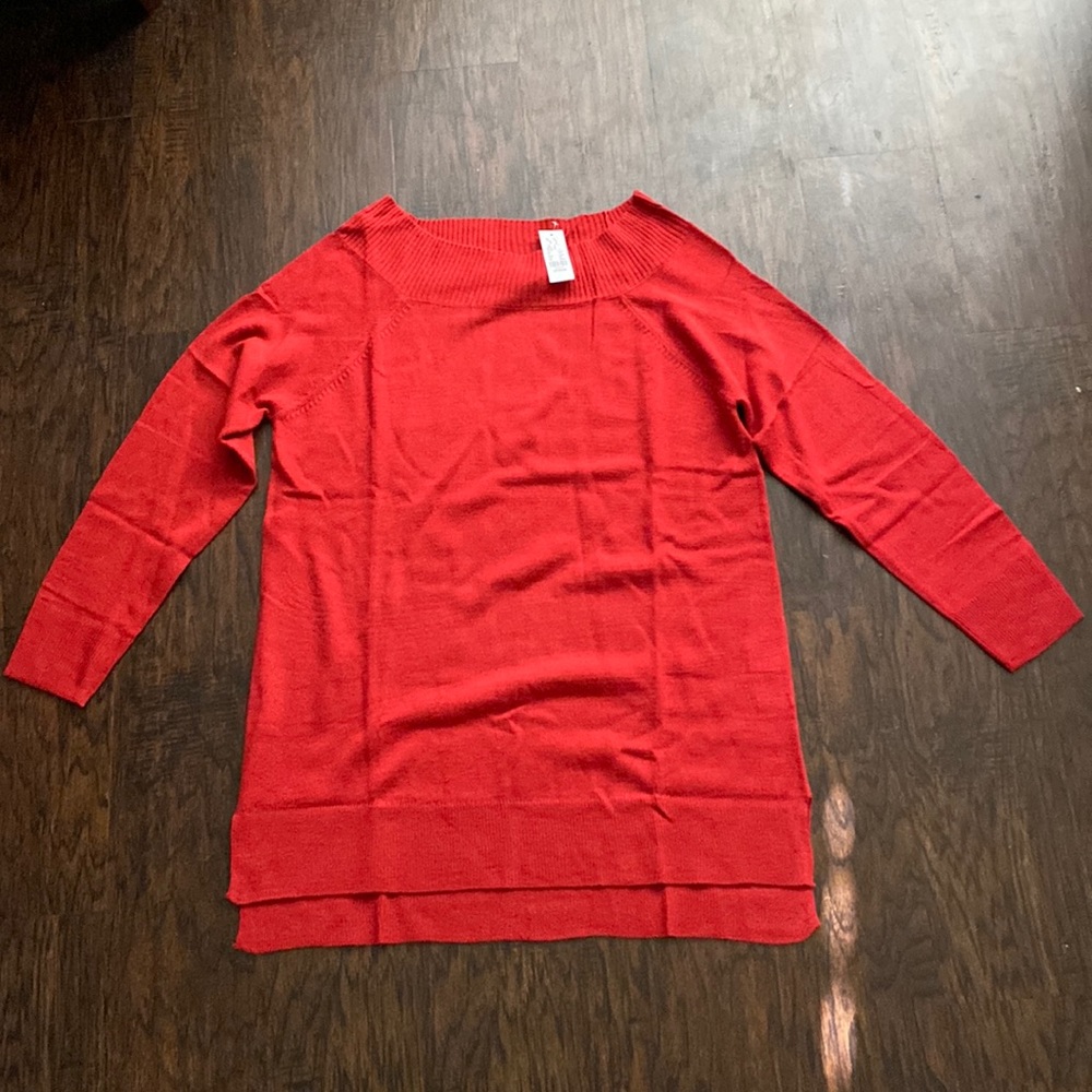 NWT New York & Company long sleeve red sweater Medium